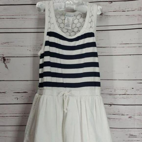 Maggie and Zoe Girls Navy and White Lace Back Dress Size 7‎ - Picture 4 of 7